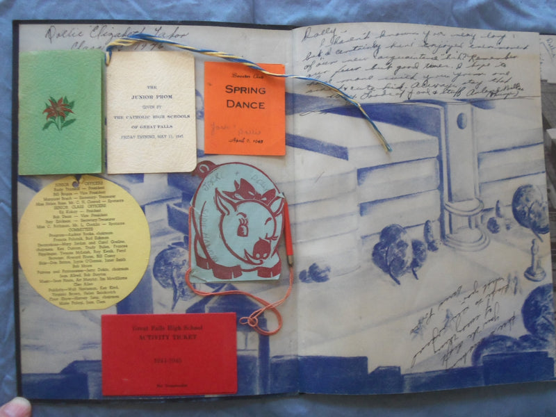 1945 THE ROUNDUP GREAT FALLS HIGH SCHOOL YEARBOOK - GREAT FALLS, MT - YB 3378
