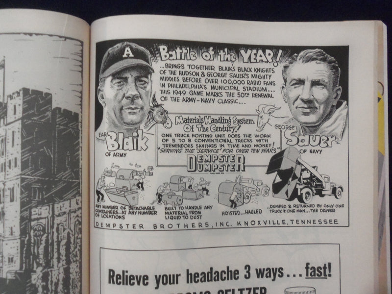 1949 NOVEMBER 26 ARMY-NAVY FOOTBALL PROGRAM - GREAT PHOTOS & ADS - K 120
