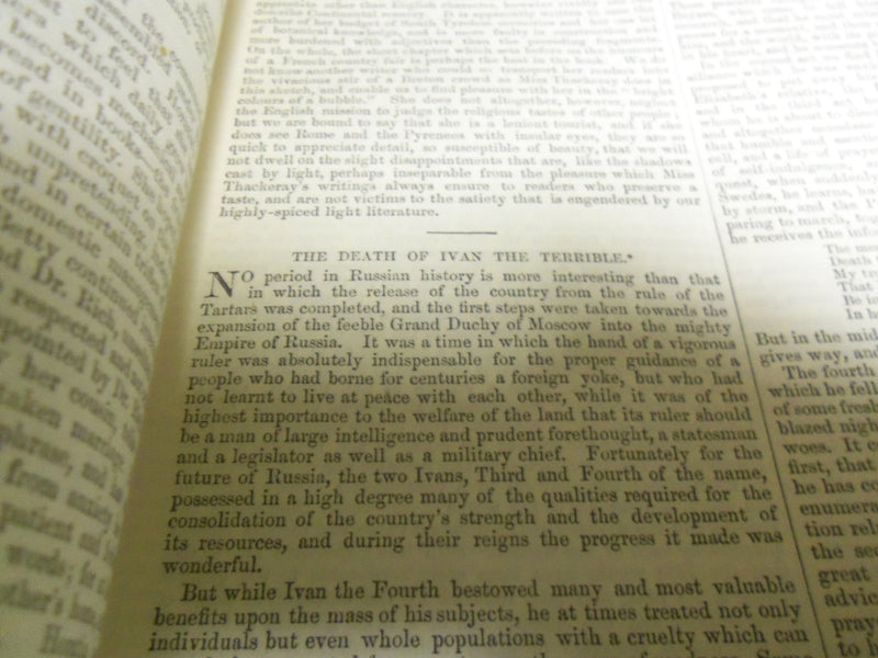 1870 SATURDAY REVIEW 2 BOUND VOLUMES - COMPLETE YR- PUBLISHED IN LONDON - R 1072