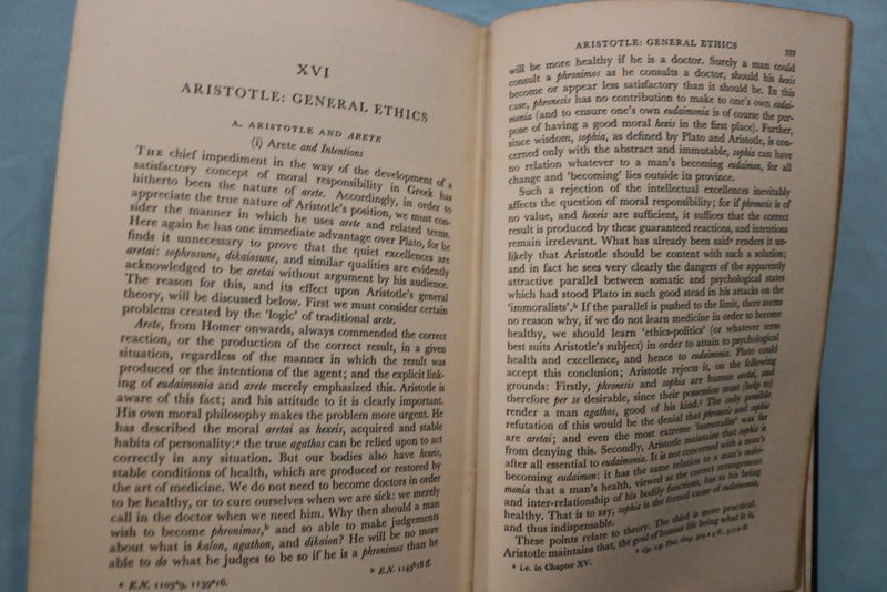 1960 MERIT AND RESPONSIBILITY - GREEK VALUES HARDCOVER BOOK BY ADKINS - KD 9647