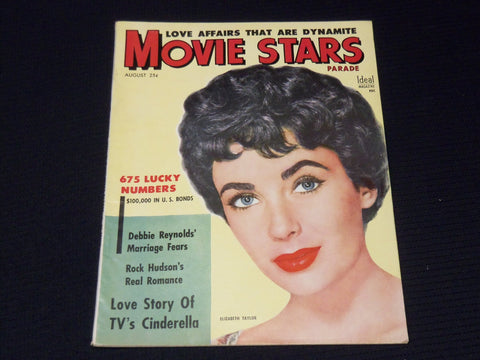 1954 AUGUST MOVIE STARS MAGAZINE - ELIZABETH TAYLOR COVER - E 13447