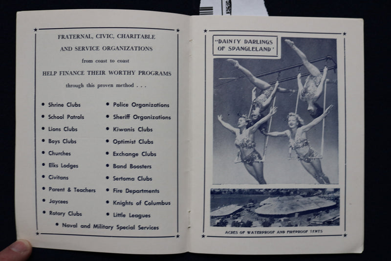 1960'S SELLS AND GRAY COMBINED CIRCUS PROGRAM - K 493