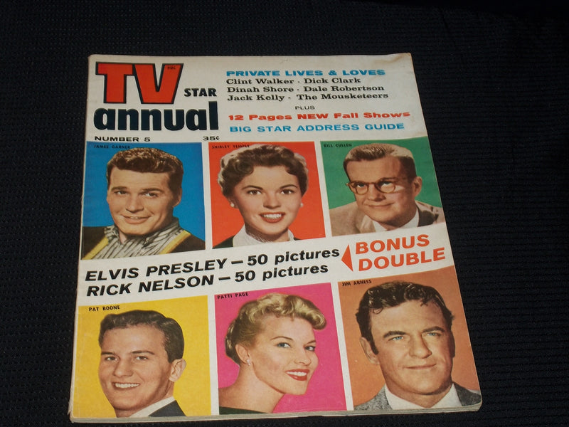TV STAR ANNUAL #5 MAGAZINE - SHIRLEY TEMPLE JAMES GARNER FRONT COVER - E 3050