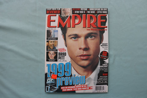 1999 FEBRUARY EMPIRE MAGAZINE - BRAD PITT - 1999 PREVIEW COVER - E 19632
