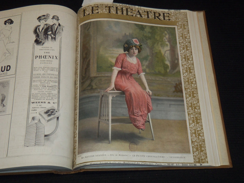 1909 JULY-DECEMBER LE THEATRE MAGAZINE BOUND VOLUME - 12 ISSUES - KD 2278L