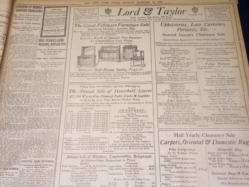 1915 JANUARY 17 NEW YORK TIMES - EARTHQUAKE DEATH LIST SWELLS - NT 7825