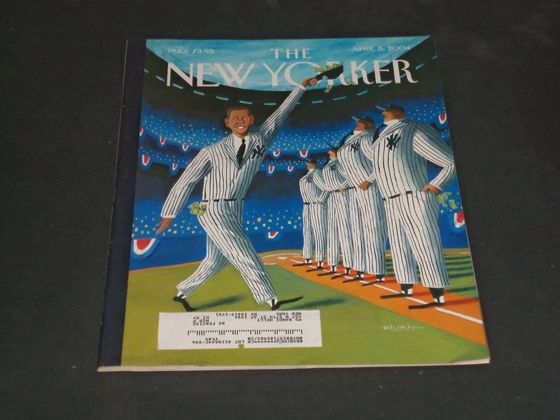 2004 APRIL 5 THE NEW YORKER MAGAZINE- ALEX RODRIGUEZ YANKEE DEBUT COVER -NY 2003