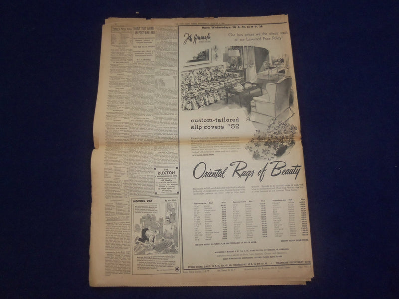1944 AUG 2 NEW YORK TIMES - AMERICANS RACE INTO BRITTANY, SMASH ENEMY - NP 6598