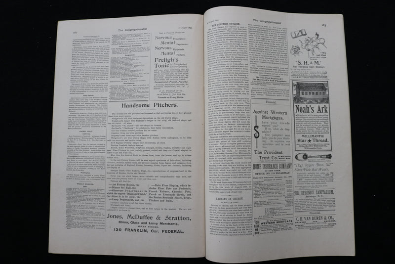 1895 AUGUST 22 THE CONGREGATIONALIST MAGAZINE - PROFESSOR A. B. BRUCE - K 2337