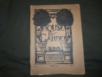 1902 JANUARY THE HOUSE & GARDEN MAGAZINE - GREAT PHOTOS & ADS - ST 754