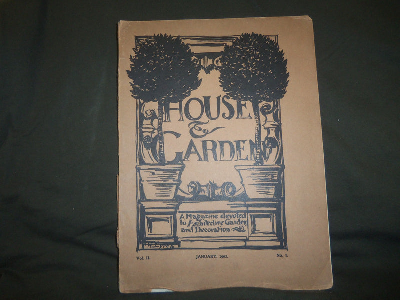 1902 JANUARY THE HOUSE & GARDEN MAGAZINE - GREAT PHOTOS & ADS - ST 754