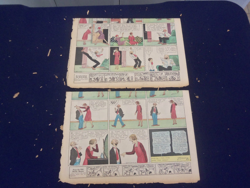 1928-1932 BOSTON SUNDAY POST COLOR COMICS - LOT OF 5 - NP 5205