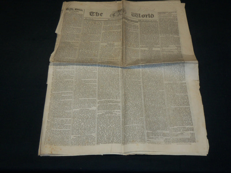 1866 JANUARY 3 THE NEW YORK WORLD - SEC. SEWARD - PHILADELPHIA FIRE - NP 5231