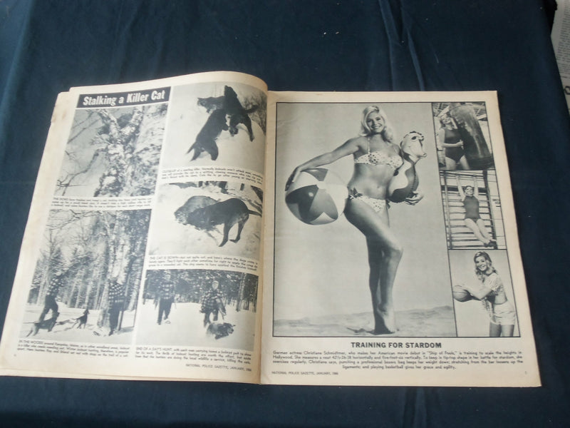 1966 JANUARY THE NATIONAL POLICE GAZETTE MAGAZINE - ELIZABETH TAYLOR - B 5729