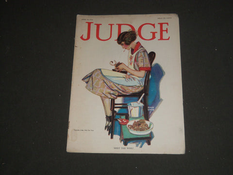 1924 APRIL 26 JUDGE MAGAZINE - MEET THE WIFE! - ST 5449