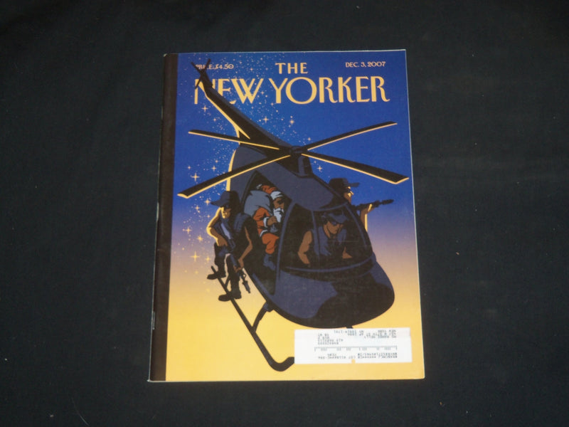 2007 DECEMBER 3 THE NEW YORKER MAGAZINE - ILLUSTRATED COVER - NY 2118