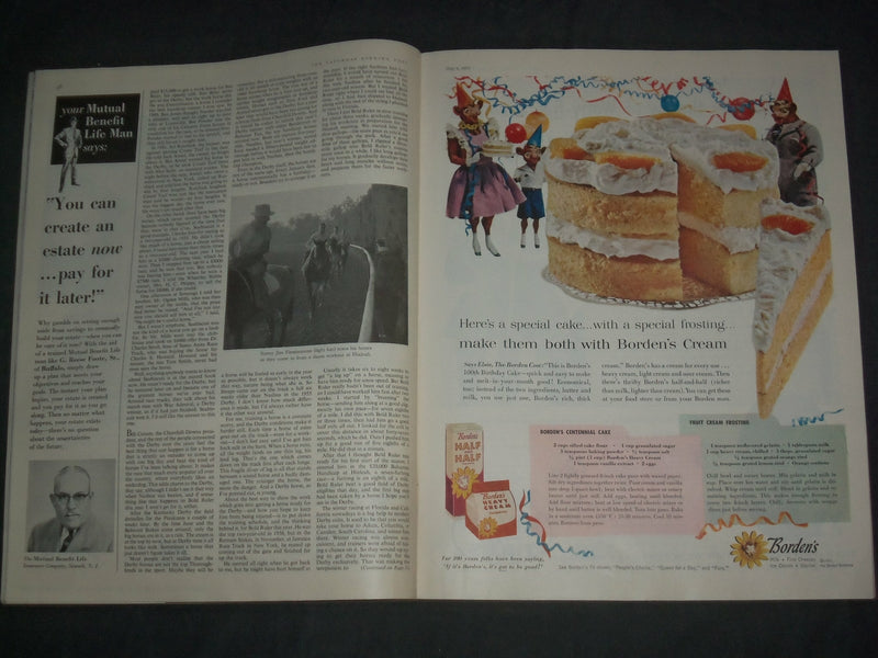 1957 MAY 4 THE SATURDAY EVENING POST MAGAZINE - ILLUSTRATED COVER - SP 2481B