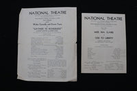 1934 NATIONAL THEATRE PROGRAMS - LOT OF 14 - K 2831