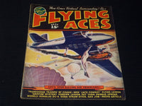 1938 SEPTEMBER FLYING ACES MAGAZINE ILLUSTRATED FRONT COVER - E 195