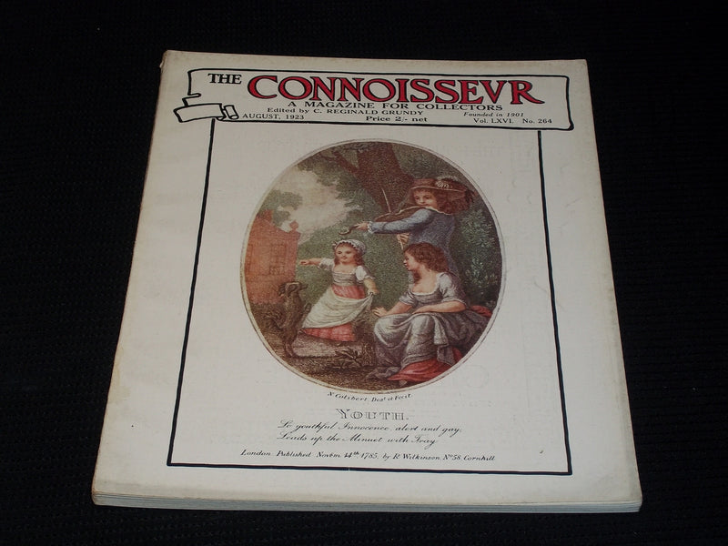 1923 AUGUST THE CONNOISSEUR MAGAZINE - YOUTH FRONT COVER - E 5515