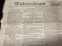 1824 APRIL 3 COLUMBIAN CENTINEL NEWSPAPER - GREAT ELECTION AT HAND - NP 3878H
