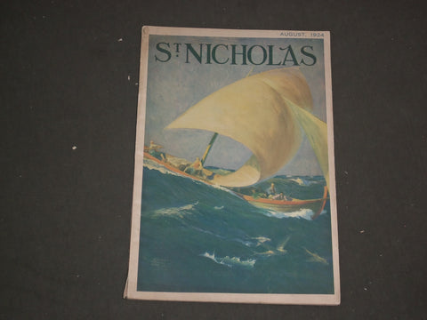 1924 AUGUST ST. NICHOLAS MAGAZINE - ILLUSTRATIONS, STORIES & ADS - B 4638