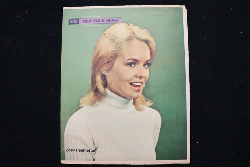 1968 FEB 25 SUNDAY NY NEWS COLOROTO MAGAZINE - JOEY HEATHERTON COVER - E 25492