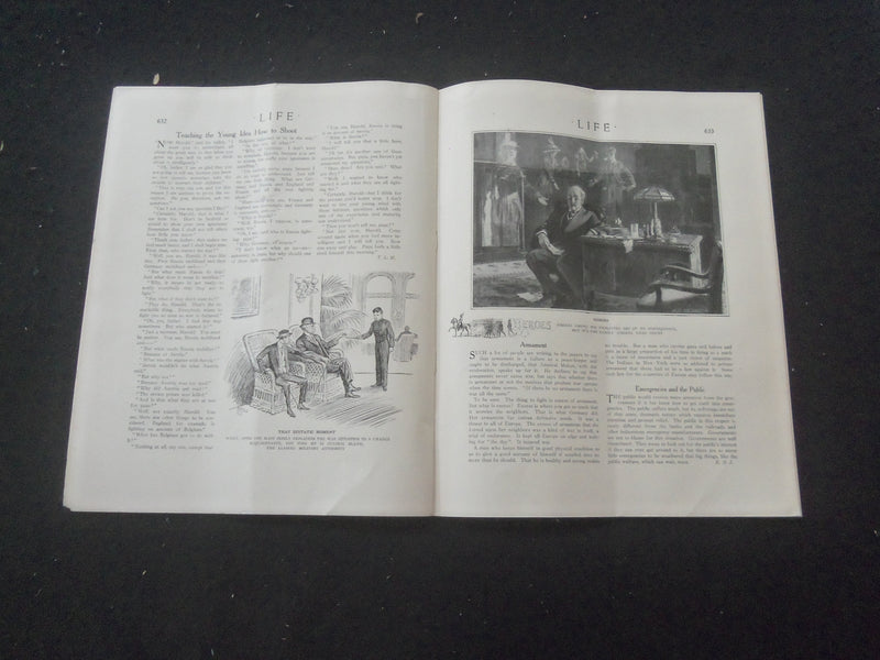 1914 OCTOBER 8 LIFE MAGAZINE - PUTTING IT UP TO FATHER - L 760B