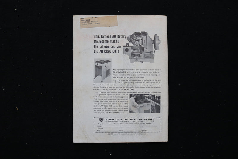 1965 JULY 16 SCIENCE MAGAZINE - FOSSILS COVER - SP 4192O