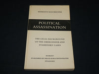 1964 POLITICAL ASSASSINATION SOFTCOVER BOOK BY RASCHHOFER - INSCRIBED - D 587