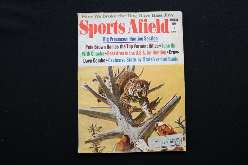 1968 AUGUST SPORTS AFIELD MAGAZINE - PRESEASON HUNTING SECTION COVER - SP 4177O