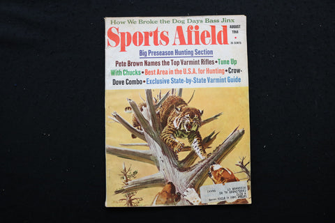 1968 AUGUST SPORTS AFIELD MAGAZINE - PRESEASON HUNTING SECTION COVER - SP 4177O