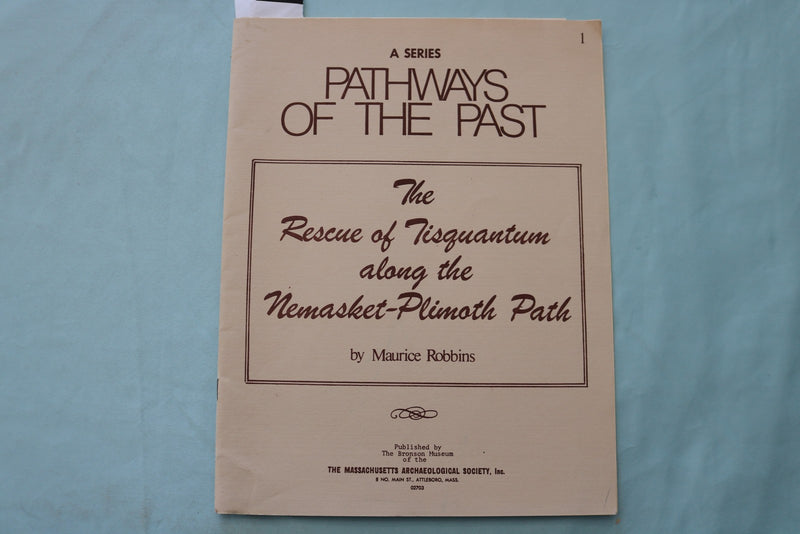 1984 THE RESCUE OF TIQUANTUM ALONG THE NEMASKET-PLIMOTH PATH MAP - K 3421