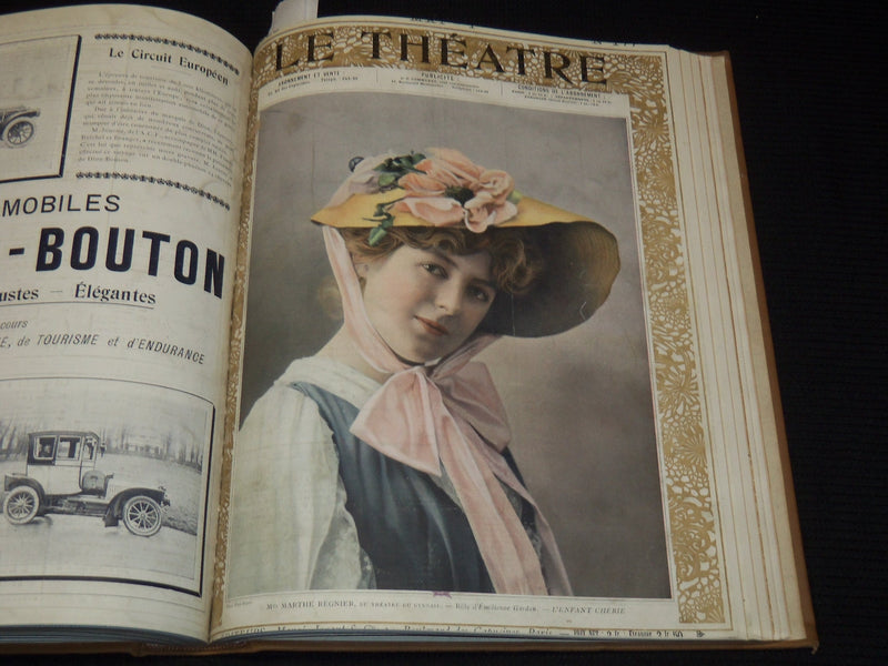 1906 JANUARY-JUNE LE THEATRE MAGAZINE BOUND VOLUME - 12 ISSUES - KD 2278F