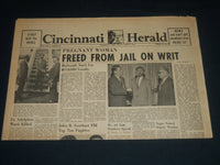 1963 JUNE 14 CINCINNATI HERALD NEWSPAPER - LT. ADOLPHUS WARD KILLED - NP 4407