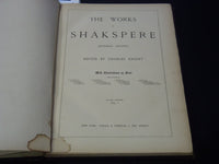 1870'S THE WORKS OF SHAKESPERE CHARLES KNIGHT VOLUME 1 - IMPERIAL - KD 3351T