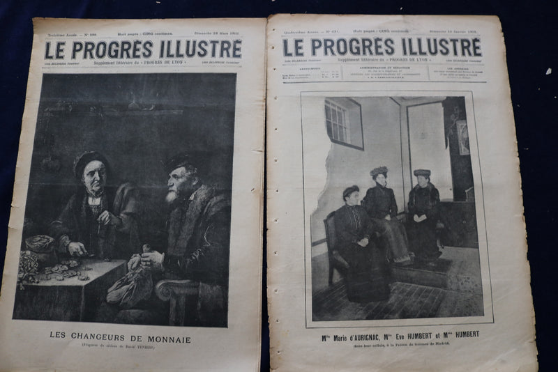1892-1904 LE PROGRES ILLUSTRE MAGAZINE - FRENCH - LOT OF 23 - O 3659
