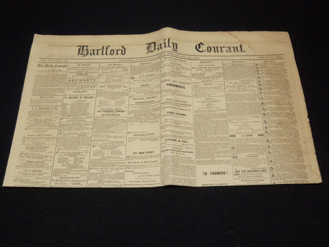 1865 MAY 26 HARTFORD DAILY COURANT NEWSPAPER - NEGRO SUFFRAGE - NP 4252G