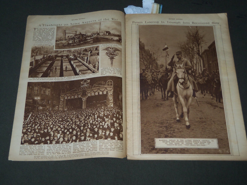 1919 JAN 2 MID-WEEK PICTORIAL MAGAZINE SECTION - BATTLESHIP NEW MEXICO - J 3261