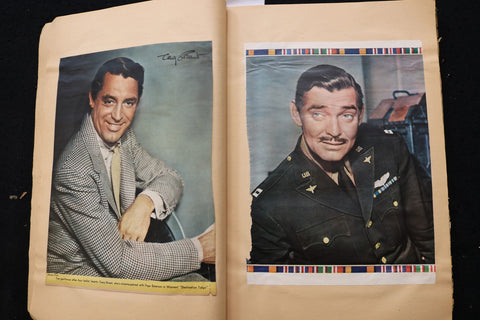 HOLLYWOOD MOVIE STARS SCRAPBOOK - HUMPHREY BOGART - ALAN LADD - E 24912