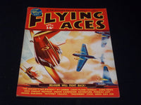 1940 APRIL FLYING ACES MAGAZINE ILLUSTRATED FRONT COVER - E 185
