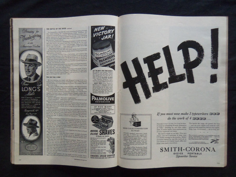1942 NOVEMBER 23 LIFE MAGAZINE - NEW ENGLAND CHURCH - L 314
