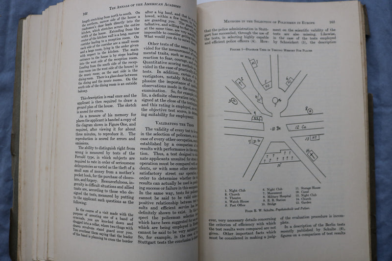 1929 NOVEMBER THE ANNALS - POLICE AND THE CRIME PROBLEM SOFTCOVER BOOK - K 3201