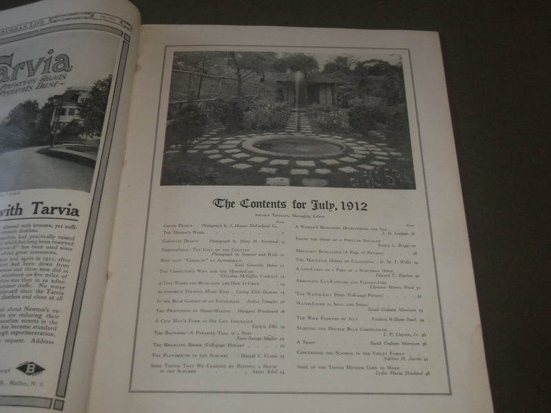 1912 JULY SUBURBAN LIFE THE COUNTRYSIDE MAGAZINE - GREAT COVER & ADS - SP 9487