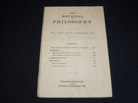 1927 THE JOURNAL OF PHILOSOPHY MAGAZINE LOT OF 19 ISSUES - WR 632D