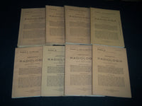 1932-1936 ARCHIVO DI RADIOLOGIA MAGAZINE LOT OF 22 - ITALIAN - NICE ADS- KD 2994