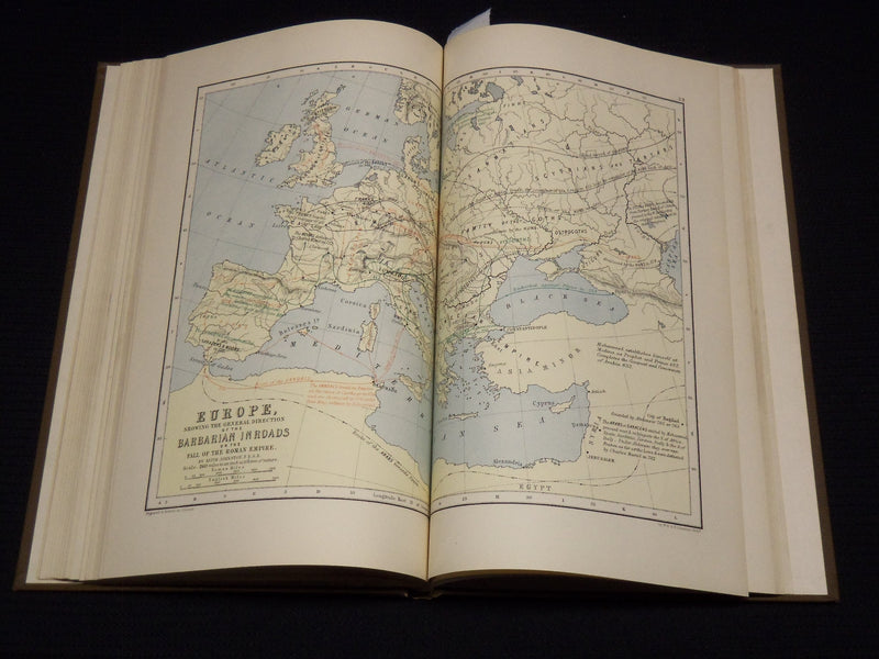 1897 GINN & COMPANY'S CLASSICAL ATLAS - 23 COLOR MAPS - KD 7967