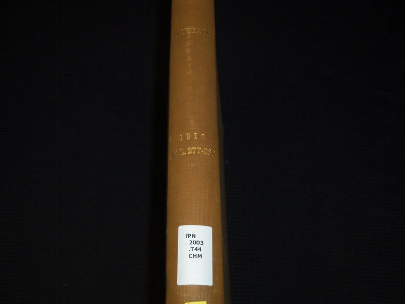 1910 JULY-DECEMBER LE THEATRE MAGAZINE BOUND VOLUME - 12 ISSUES - KD 2278N