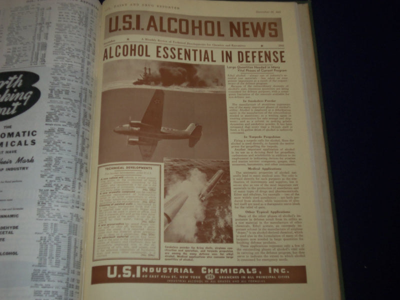 1941 OIL PAINT & DRUG REPORTER MAGAZINE BOUND VOL LOT OF 4 - GREAT ADS - KD 1221