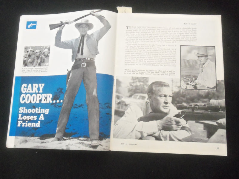 1961 AUGUST GUNS MAGAZINE - GARY COOPER - J 7811